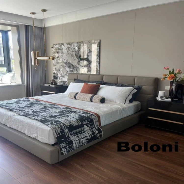 Italian Style Simple King Size Bed